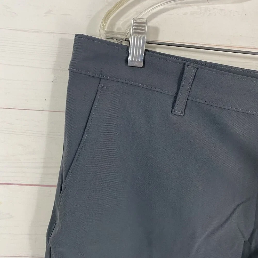 All In Motion Mens Performance Shorts Size 38 Gray Chino Pockets Stretch New
